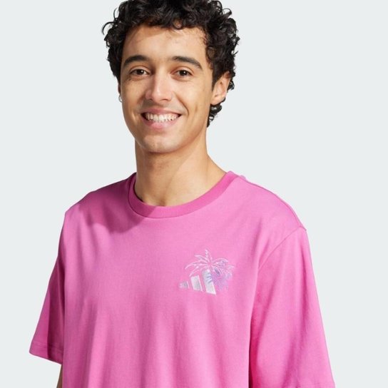 Camiseta Adidas Gráfica Lounge Embroidery Masculina