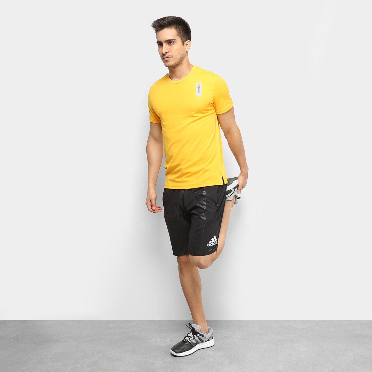 Camiseta Adidas M Bb Tee Masculina - Amarelo | Allianz Parque Shop