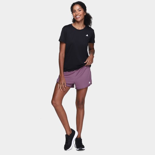 Camiseta Adidas Own The Run 3 Listras Feminina