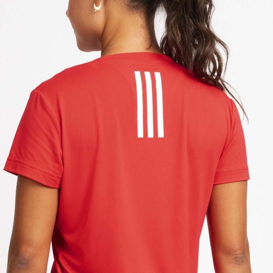 Camiseta Adidas Own The Run 3 Listras Feminina