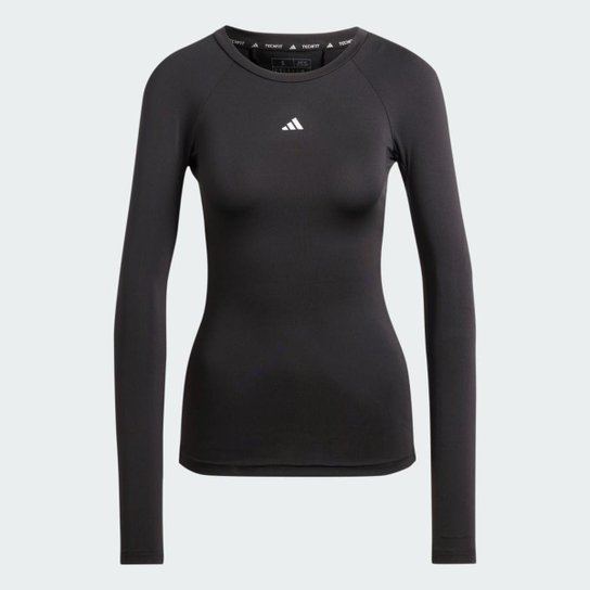 Camiseta Adidas Treino Manga Longa Techfit Feminina