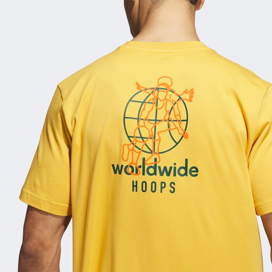 Camiseta Adidas World Wide Hoops Hbr Masculina