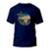 Camiseta Alien Na Praia Masculina - Azul Escuro