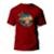 Camiseta Alien Na Praia Masculina - Vermelho Escuro