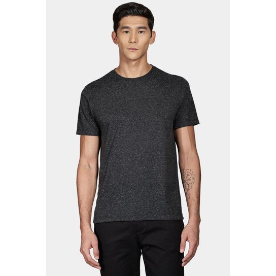 Camiseta Aramis Blend Linho Preto