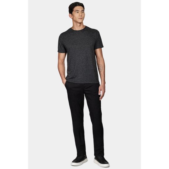 Camiseta Aramis Blend Linho Preto