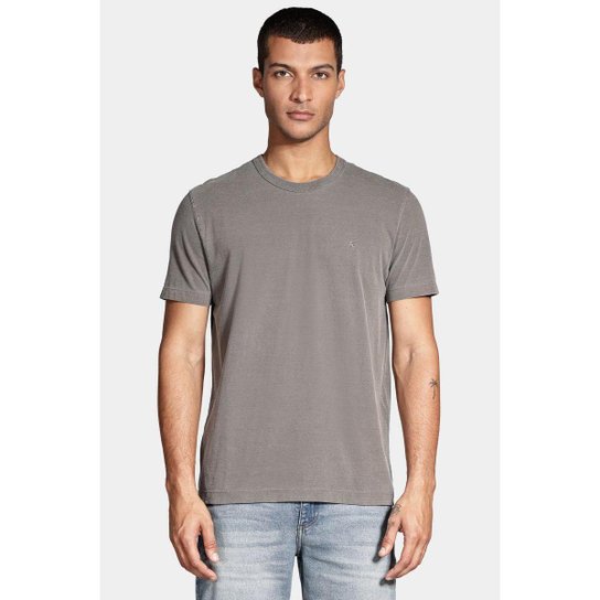 Camiseta Aramis Manga Curta Básica Verde Militar