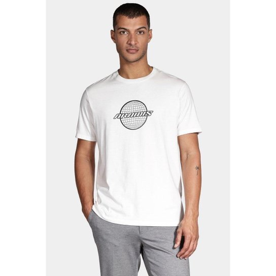 Camiseta Aramis Manga Curta Globe Off White