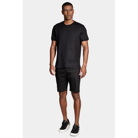 Camiseta Aramis Manga Curta New Suedine Preto