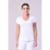 Camiseta Authen Keel Cool Decote V, UV50, ORIGINAL,NF - Branco