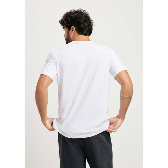 Camiseta Básica Hering Manga Curta Em Malha H+ Masculina