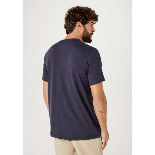 Camiseta Básica Hering Manga Curta Em Malha H+ Masculina