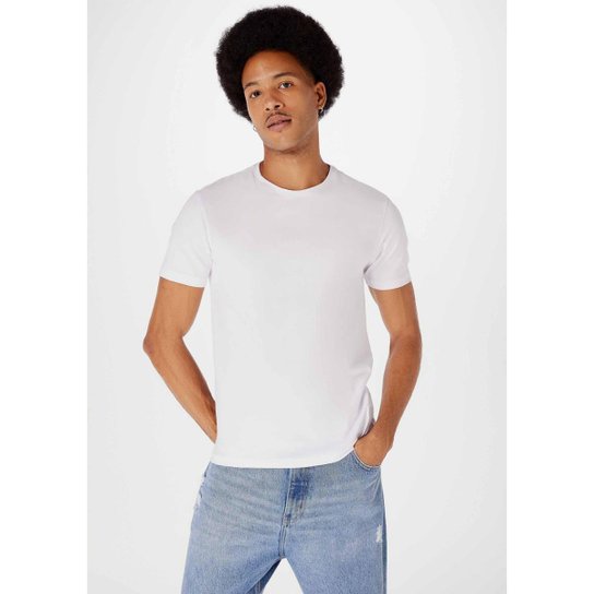 Camiseta Básica Hering Manga Curta Slim Masculina