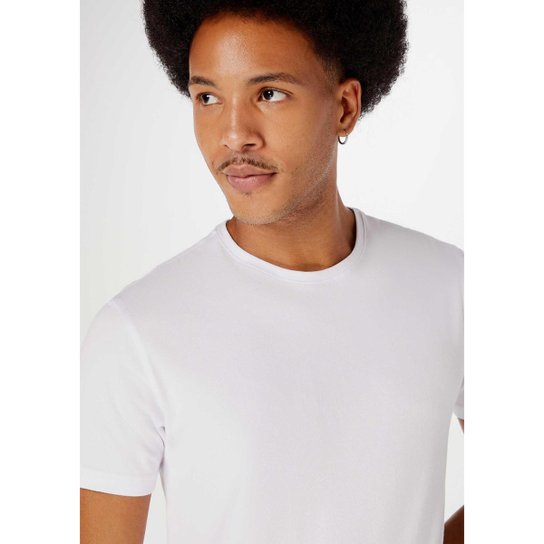 Camiseta Básica Hering Manga Curta Slim Masculina
