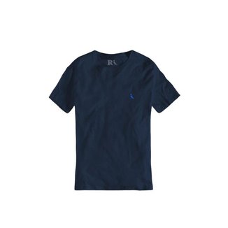 Camiseta Bordado Basic Color Royal Reserva