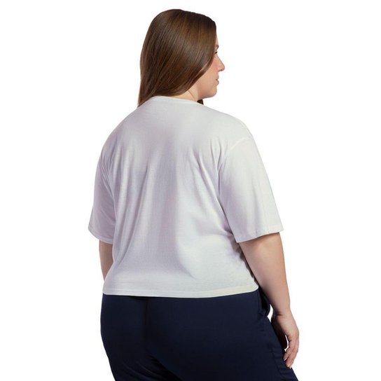 Camiseta Box Olympikus Feminina Plus Size G1 Branco