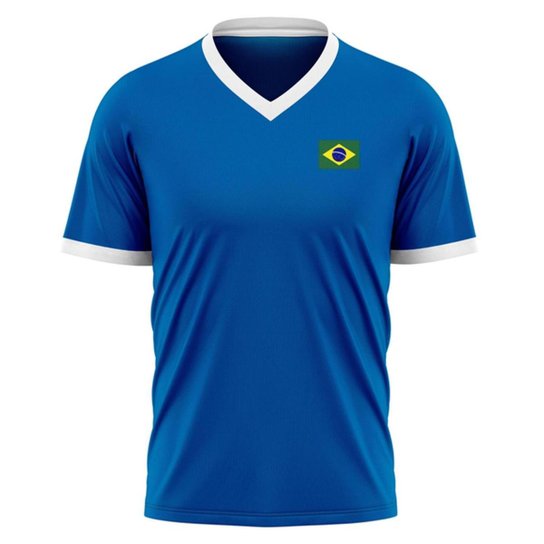 Camiseta Braziline Xavante Brasil Masculino - Azul