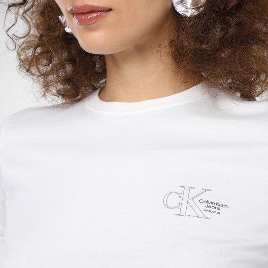 Camiseta Calvin Klein Sustain Logo Feminina Allianz Parque Shop