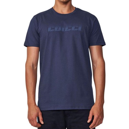 Camiseta Colcci Algodão Logo Texturizado Masculina