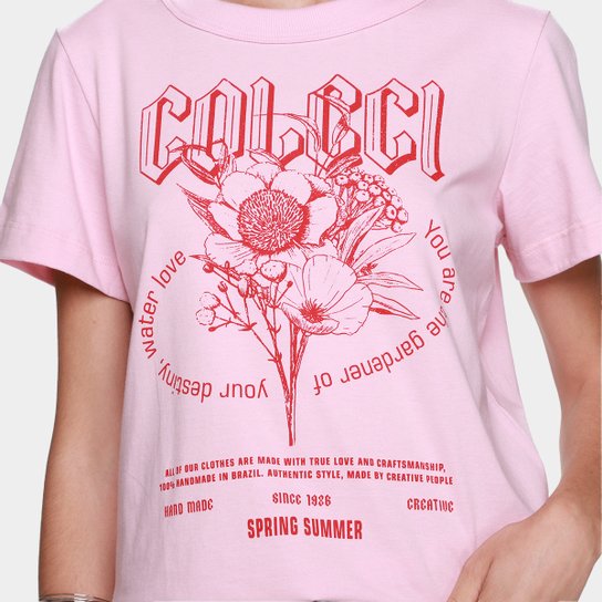 Camiseta Colcci Floral Feminina