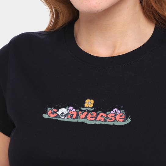 Camiseta Converse Cropped Grap Sta Fit Feminina