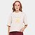 Camiseta Converse Prety Patin Over Feminina - Bege