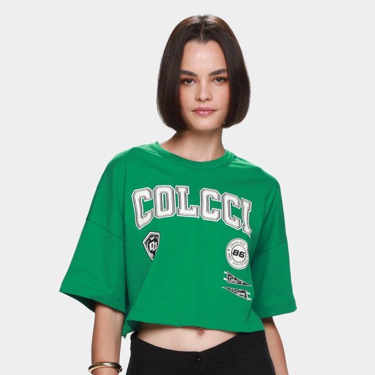 Camiseta Cropped Colcci 1986 Feminina