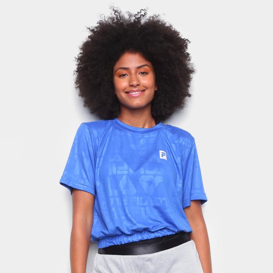 Camiseta Cropped Fila Sports Foward Feminina - Azul