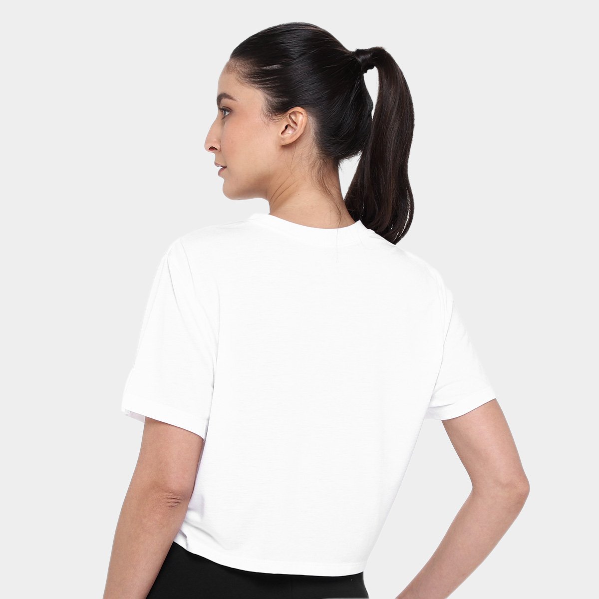 Cropped Camiseta Nike Feminina Netshoes Blusas De Academia - Main Image