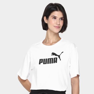 Camiseta Cropped Puma N.1 Logo Relaxed Feminina