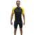 Camiseta de Ciclismo DA Collection com Friso Zíper Curto - masculino - Preto