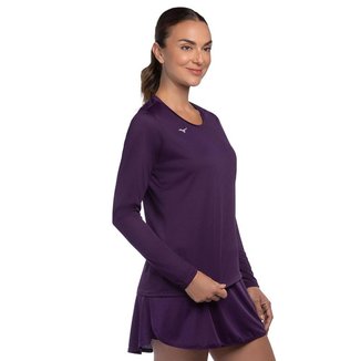 Camiseta de Treino Manga Longa Mizuno Energy 2.0 Feminina M Roxo