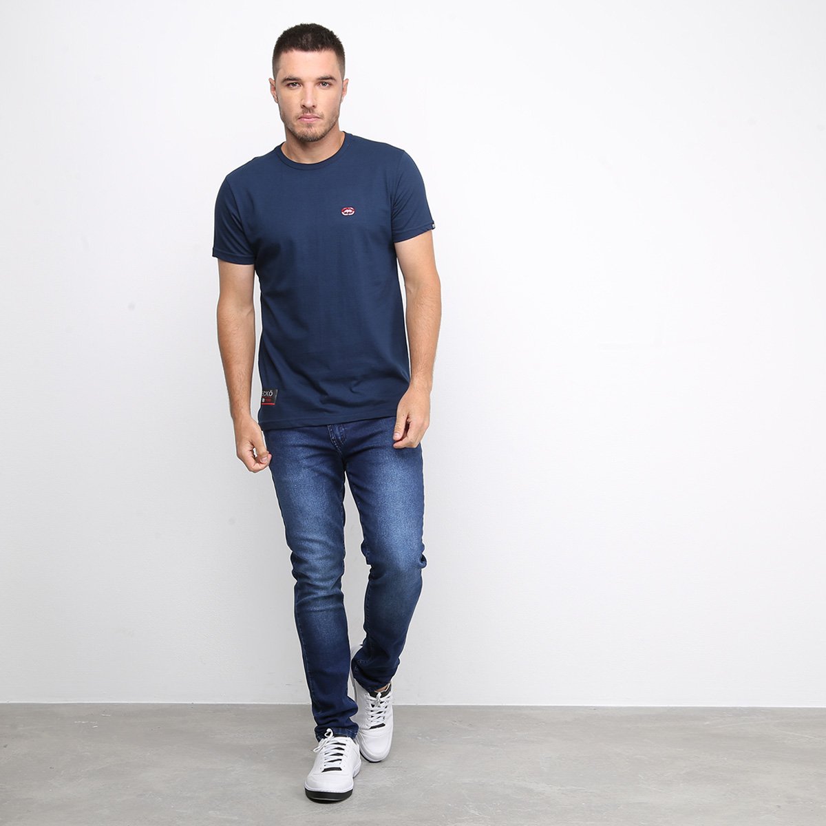 Camiseta Ecko Basic Masculina - Marinho | Allianz Parque Shop