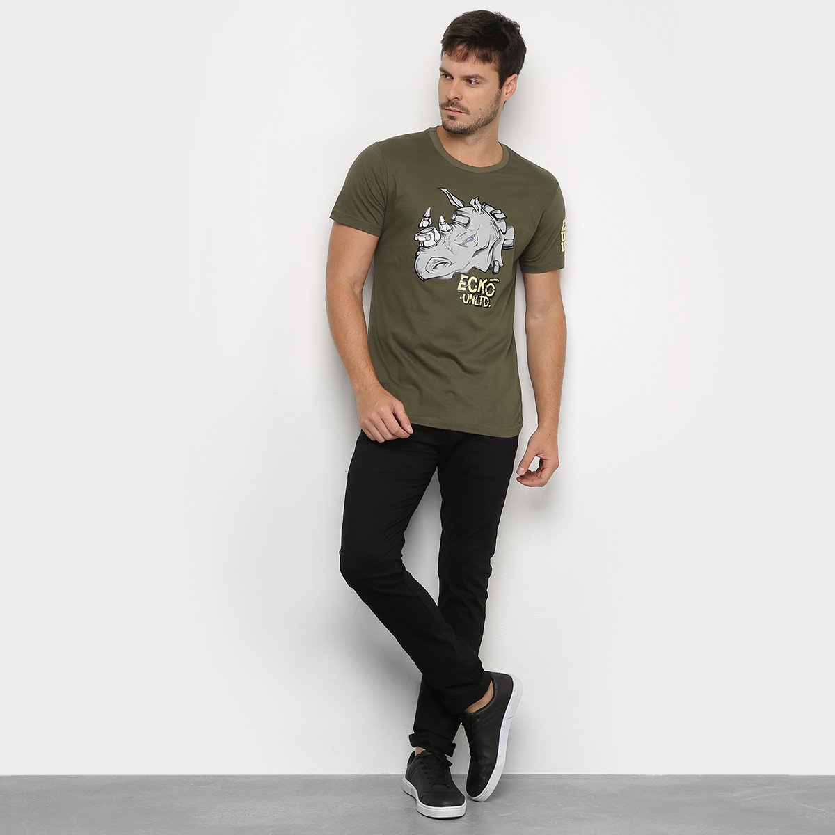 camiseta ecko verde