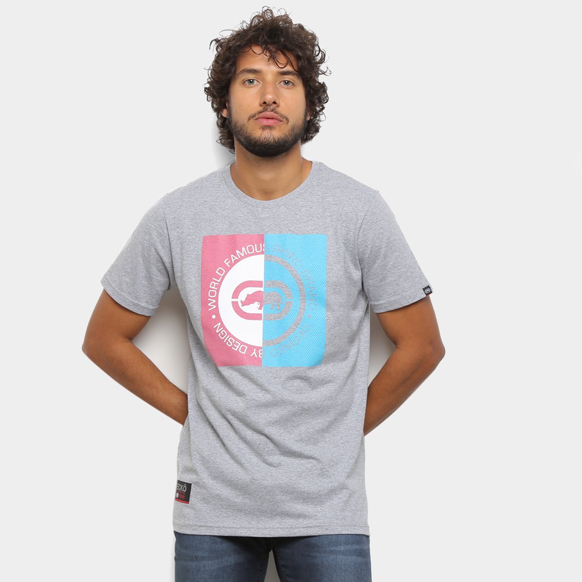 camiseta ecko world famous masculina