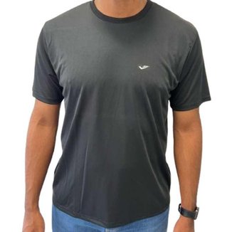 Camiseta Elite Básica Lisa Masculino - Preto Preto M