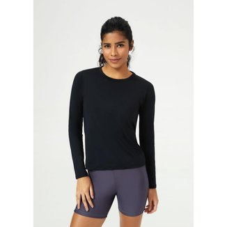 Camiseta Esportiva Hering Sports Manga Longa Proteção UV 50+ Feminina