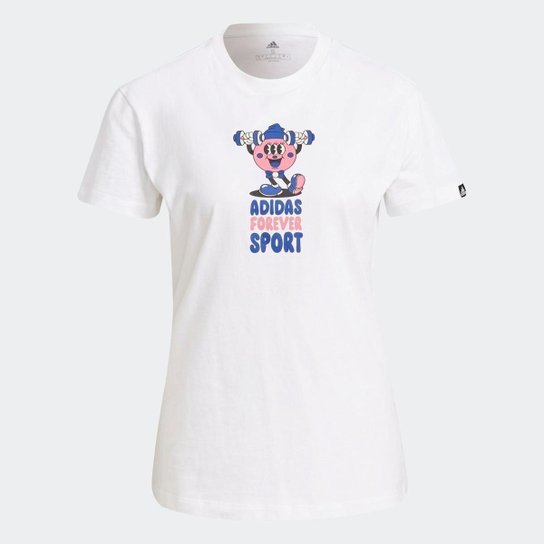 Camiseta Estampada Artist Forever Sport-Azul Adidas