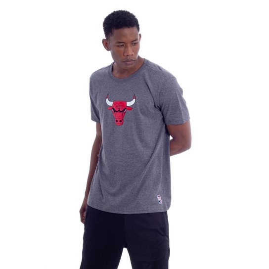 Camiseta Estampada Nba Vinil Chicago Bulls Masculina