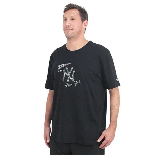 Camiseta Extra Grande New Era Logo New York Yanke Unissex