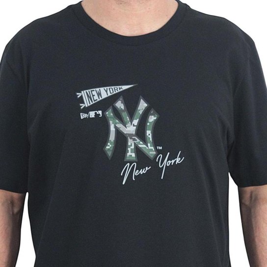 Camiseta Extra Grande New Era Logo New York Yanke Unissex