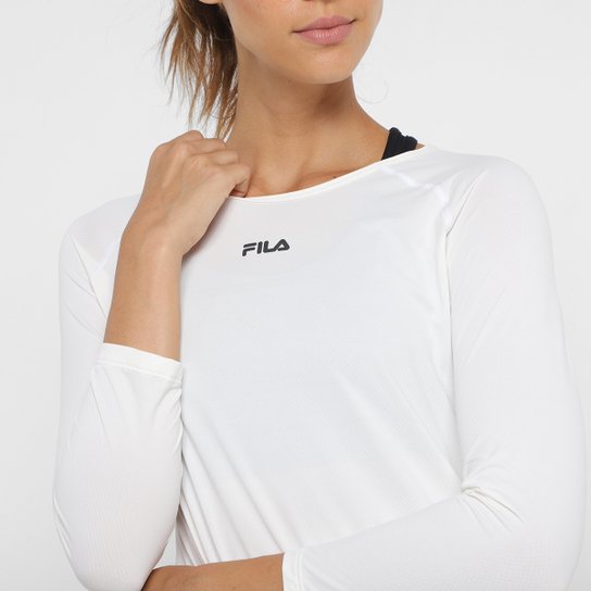 Camiseta Fila Bio II Manga Longa Feminina