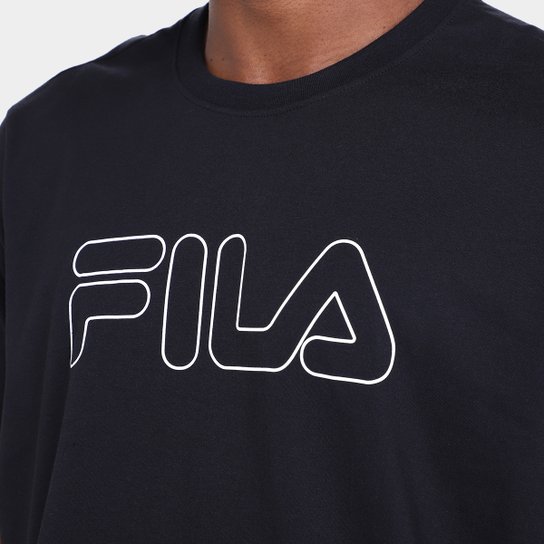 Camiseta Fila Letter Outline Masculina