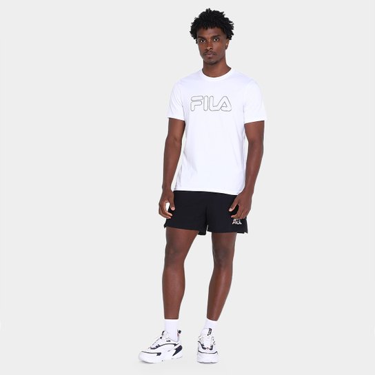 Camiseta Fila Letter Outline Masculina