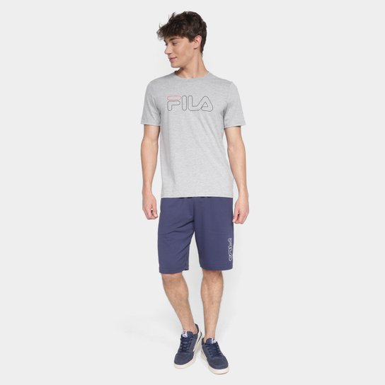 Camiseta Fila Letter Outline Masculina