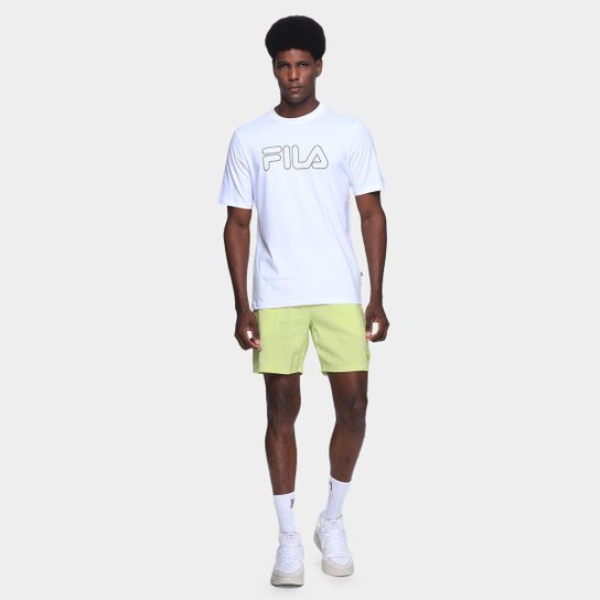 Camiseta Fila Letter Outline Masculina