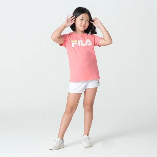 Camiseta Fila Letter Premium Feminina Juvenil