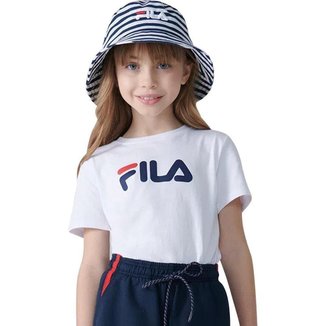 Camiseta Fila Letter Premium Infantil Feminina
