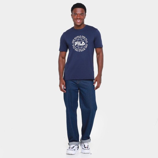 Camiseta Fila One World Letter Masculina