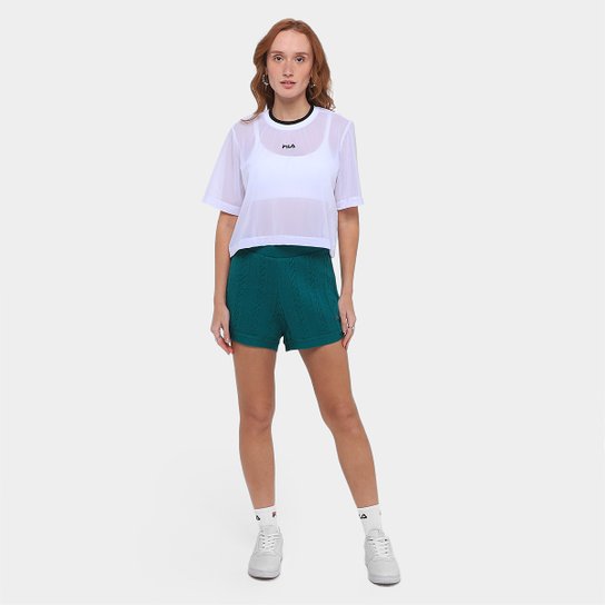 Camiseta Fila Over Letter Sports Feminina